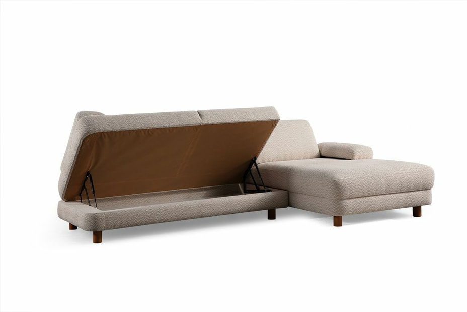 Rohová sedačka Nicel (krémová) (P)