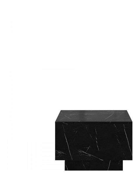 Dohányzóasztal Nasonat 60 x 60 (fekete royal márvány) (tárolóhellyel)