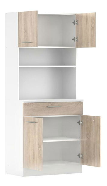 Kuchynský kút Domini NEW (biela + dub sonoma)