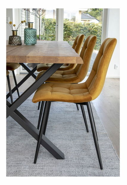 Jedálenská stolička Miveria 1 (horčicová)