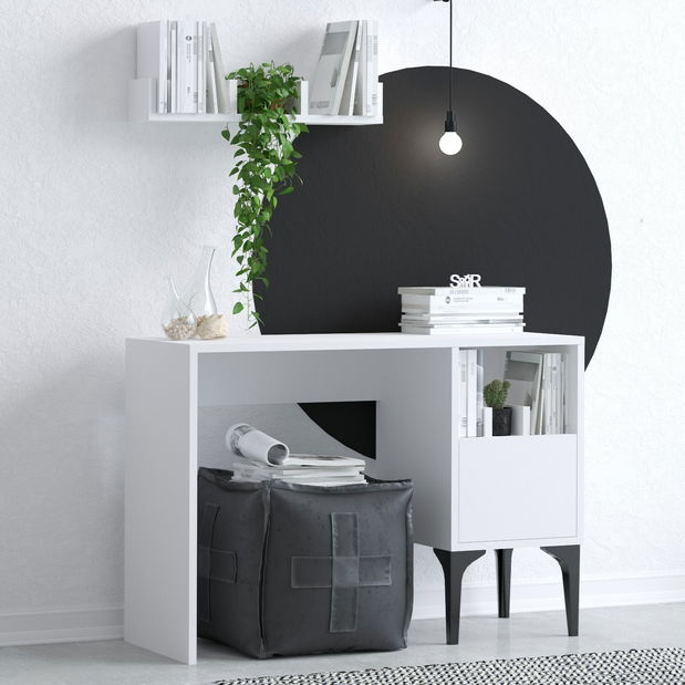 PC stolík Aliex 4 (Biela)