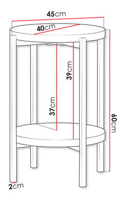 Stolić za kavu Batasa 1 (crna + captains deck)