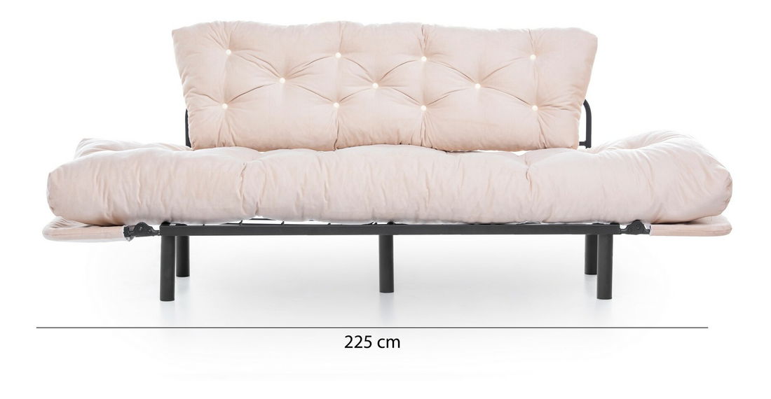 Canapea trei locuri Nitty (crem)