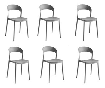 Set 6 kom. blagovaonskih stolica Recibir (siva) *trgovina