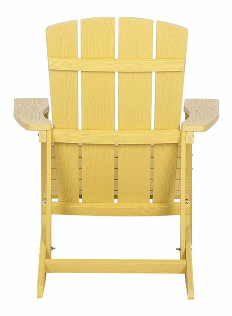Záhradná stolička s podnožkou Adack (žltá)