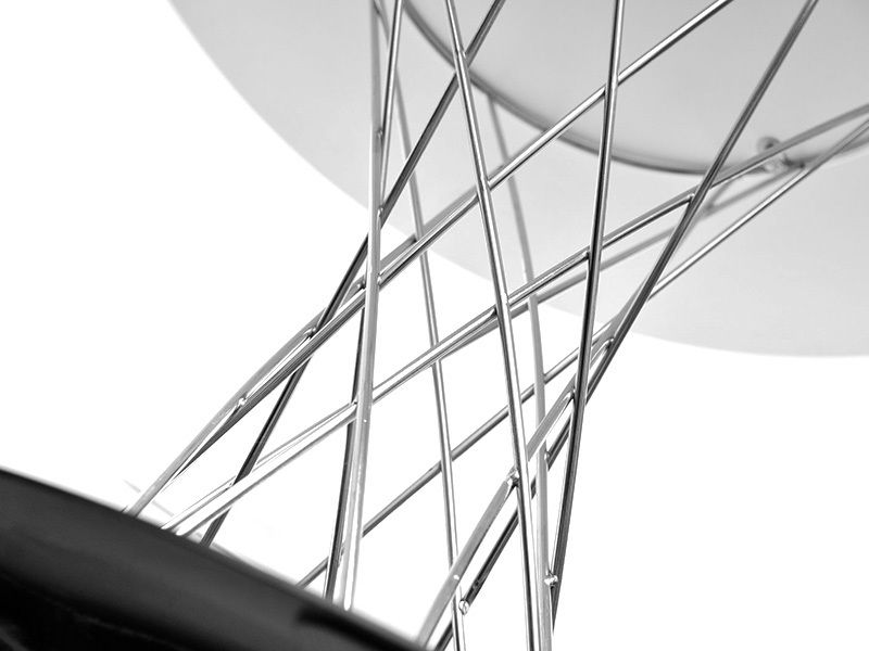 Jedálenský stôl Torpedo (biela + chrómová)