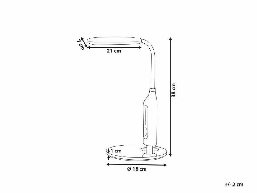 Stolna lampa Cigi (crna)