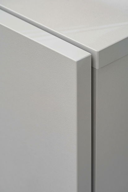 Mobilier living Xavus L (perla grey + stejar artisan) (cu iluminat)