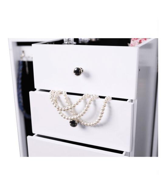 Tükörrel ellátott ékszerdoboz Dylan (fehér)