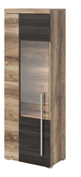 Vitrină Rogalo 05 (nuc satin) (D)