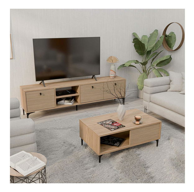 Zostava nábytku do obývačky Settle 1 (dub)