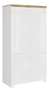 Szekrény Vilgi 4D (fehér fényű + wotan tölgy)