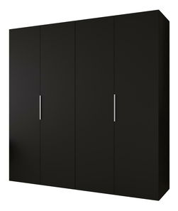 Ruhásszekrény 200 cm Mirabella 1 (fekete + kasmír)