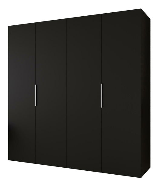 Dulap de haine 200 cm Mirabella 1 (Negru + Cașmir)