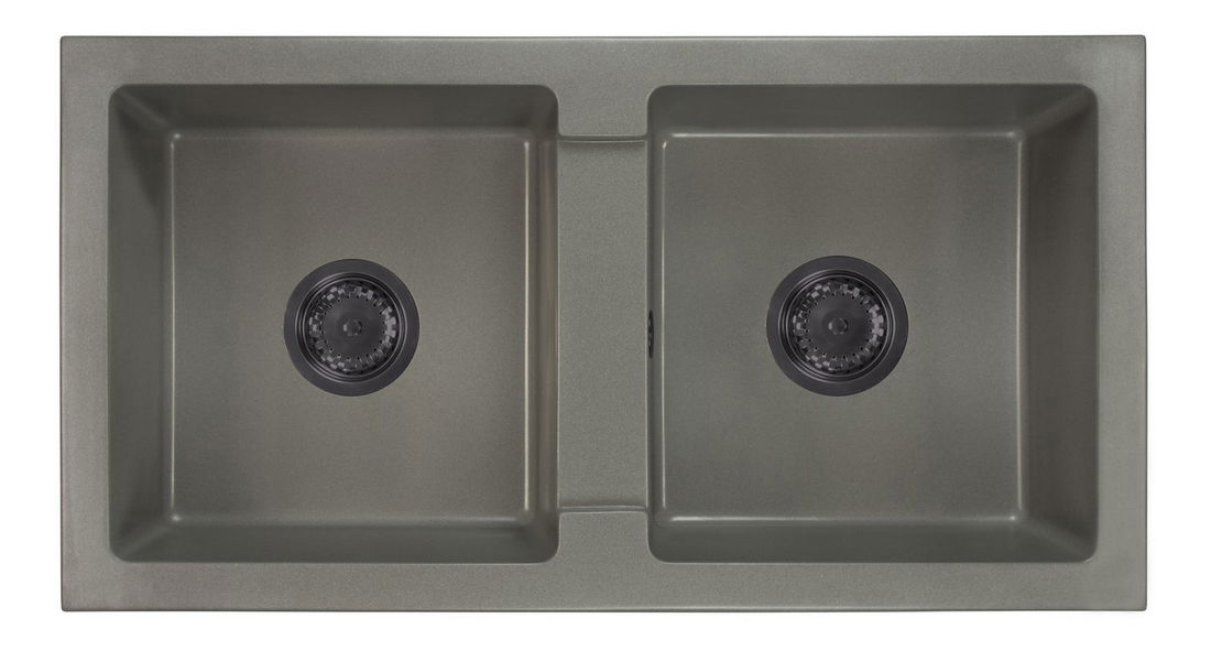 Mosogató Byrbys (szürke) (2 csaplyukkal)