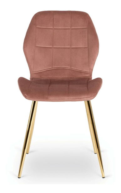 Set mobilier sufragerie Tengo (auriu + roz) (pentru 4 persoane)