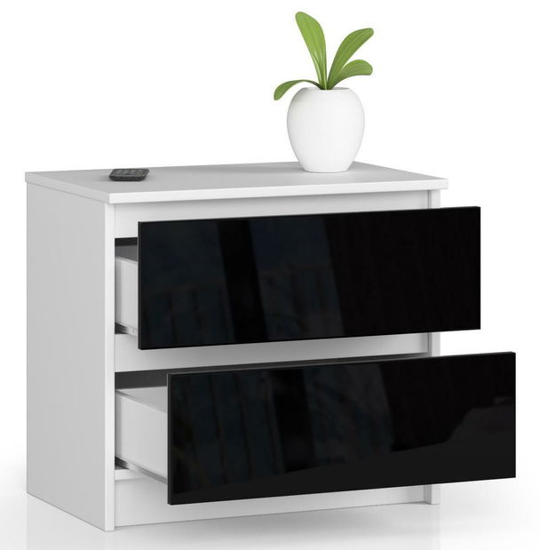 Comodă Kalista (negru lucios)