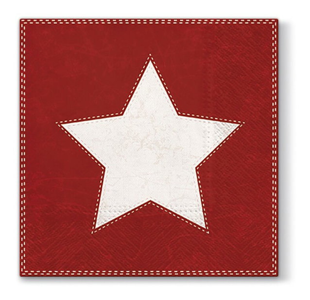 Doplnok do kuchyne Jolipa Papierový obrúsok Nordic Bliss (33x33x1cm) (Červená)