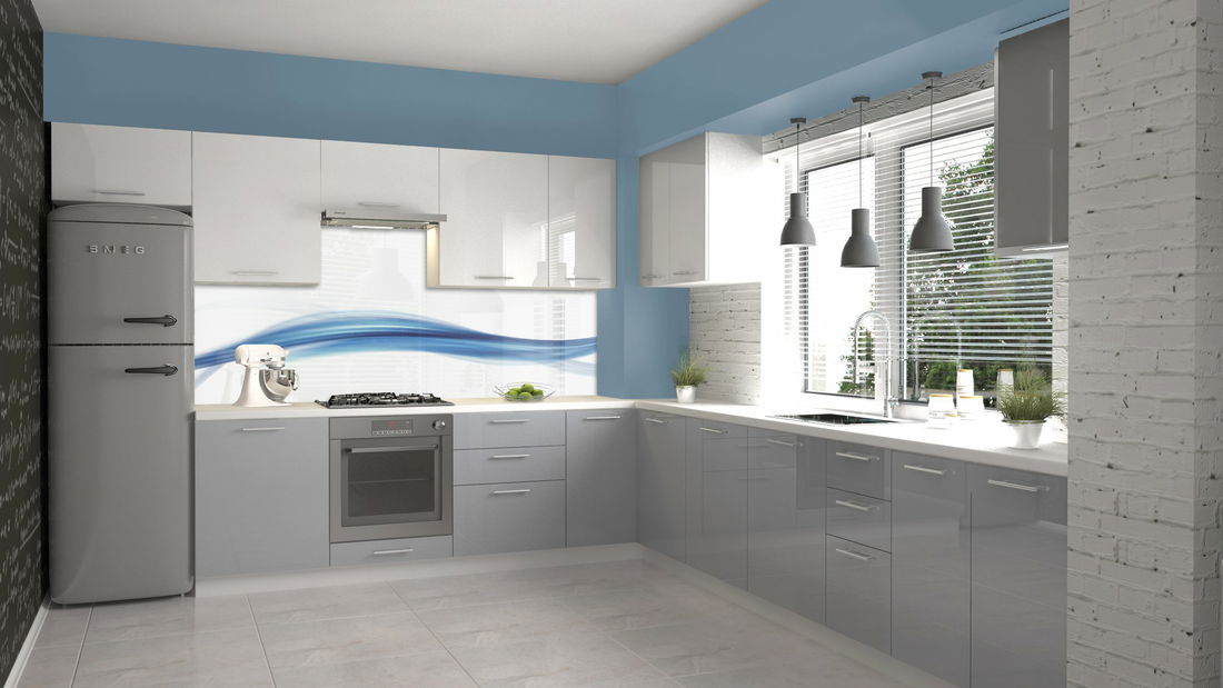 Bočná lišta k pracovnej doske Verlene LZ (Ľ/P) (biela)