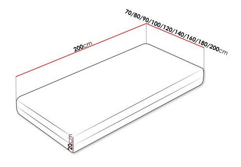 Pjenasti madrac 90x200cm Dasya 