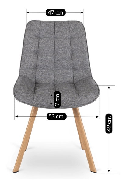 Scaun sufragerie Kramnik (gri) 