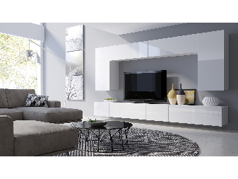 Mobilier living Calabria C13 (Alb) (fără iluminat)