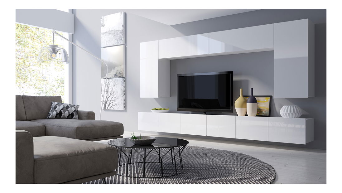 Set za dnevni boravak Calabria C13 (bijela) (bez rasvjete)