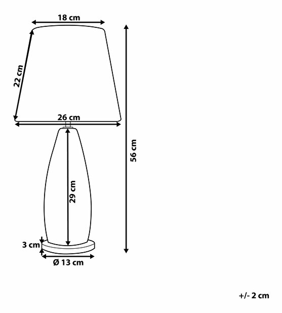 Lampă de masă Sorell (argint)