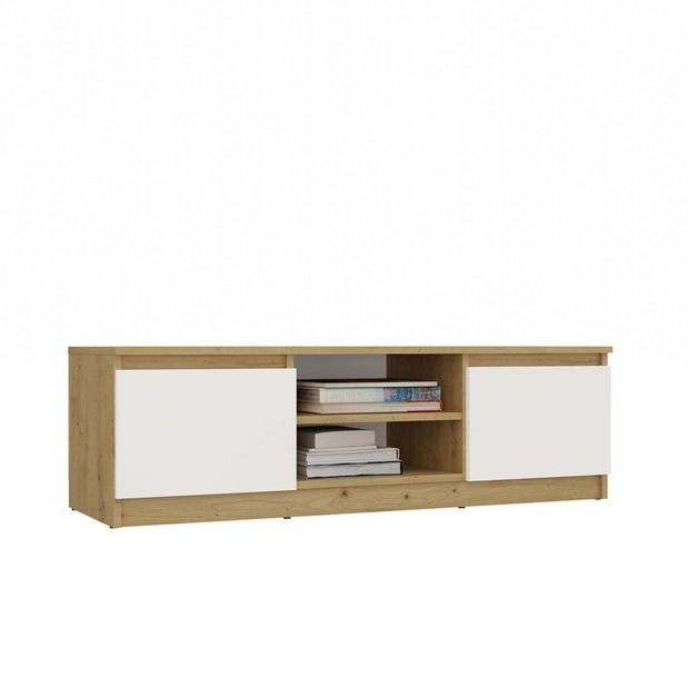TV skrinka Musecalo 120 (dub artisan + biela)