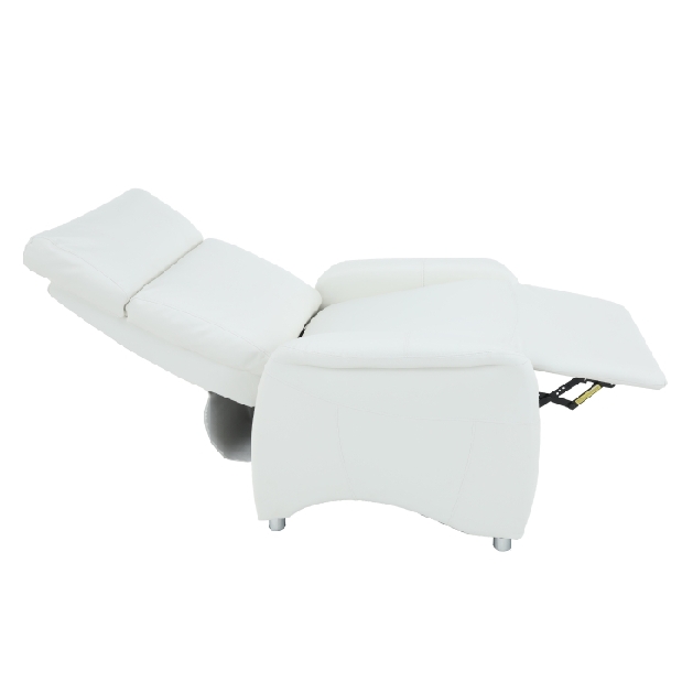 Fotoliu pentru relax Francesco CH 113100 piele PU Alb