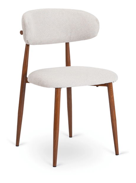 Scaun sufragerie Fabinko (gri + nuc) 