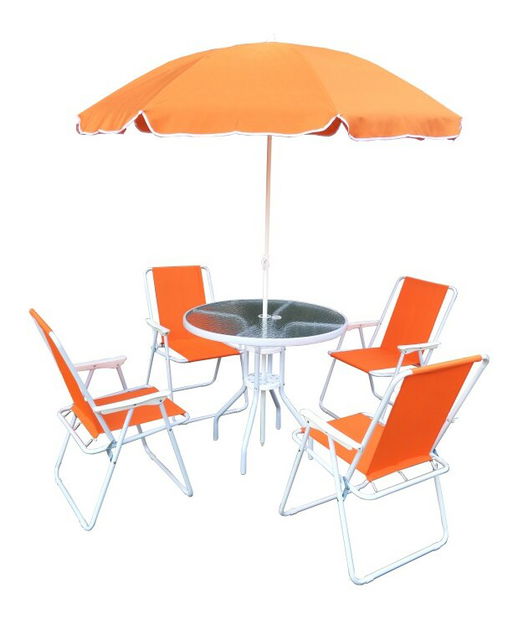 Záhradný set Olara (oranžová + biela) *výpredaj