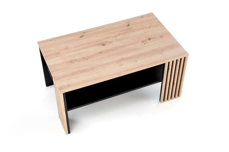 Dohányzóasztal Femme (artisan tölgy + fekete)