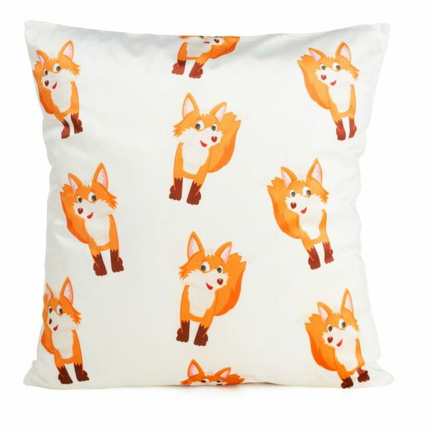 Párnahuzat 45x45 cm Kido 3 (fehér + narancssárga)