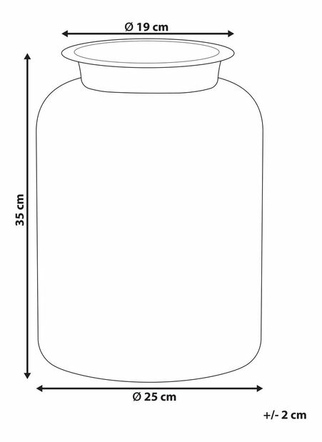 Vază Verbeia (maro) 