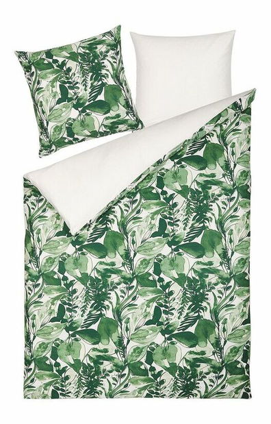 Posteľná bielizeň 155 x 220 cm Galaxy (zelená) (komplet s obliečkami na vankúš)