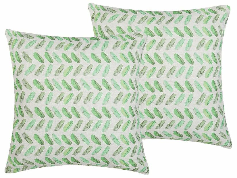 Set 2 buc perne decorative 45 x 45 cm Prunie (verde)