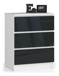 Comodă Kalista II (Grafit lucios)