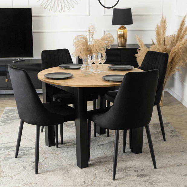 Scaun sufragerie Boquete (negru) 