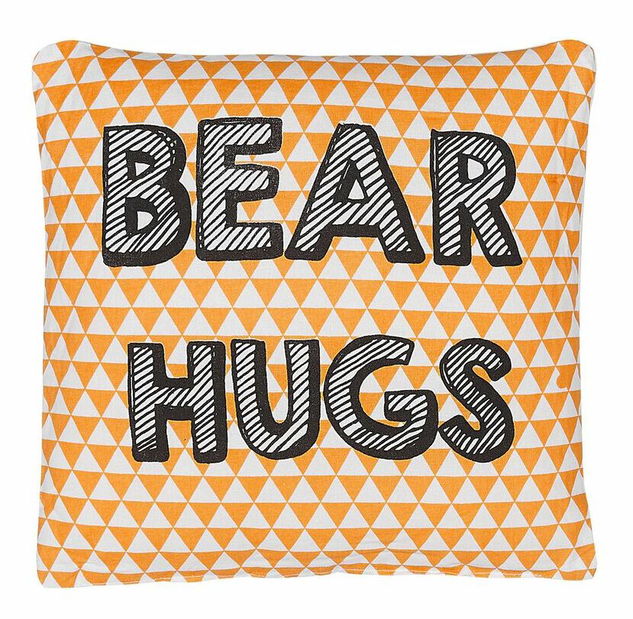 Sada 2 ozdobných vankúšov 40 x 40 cm Radzy (oranžová)