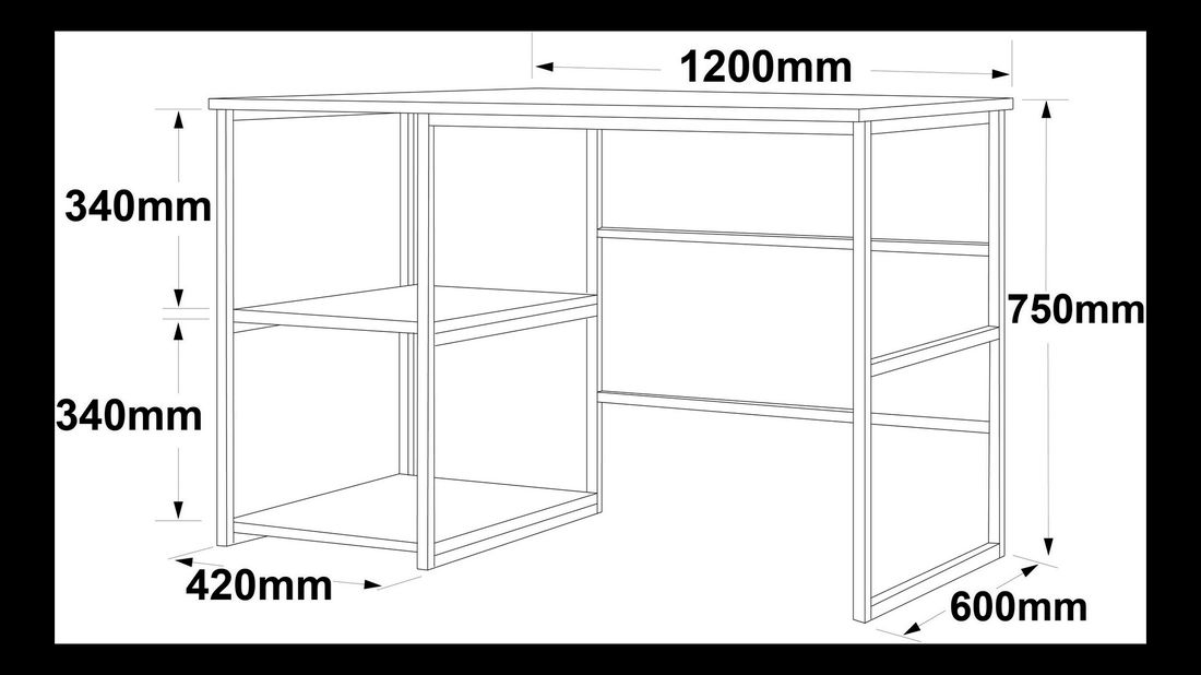PC asztal Vega 23 (fehér márvány + arany)