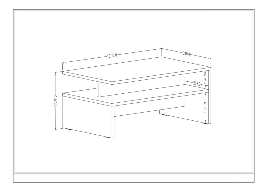 Konferenčný stolík Alease Typ 99 (čierna) *výpredaj