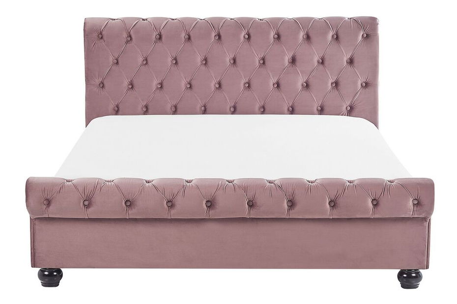 Pat cu saltea cu apă 140 cm Alexandrine (roz) (cu somieră și saltea)