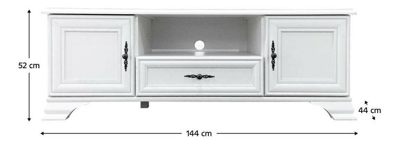 TV stolić + Ormarić Kuito RTV2D1S (alpska bijela)