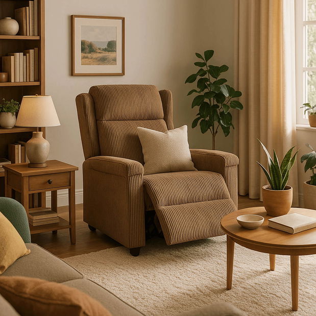 Fotoliu reglabil Suplicios (maro) 