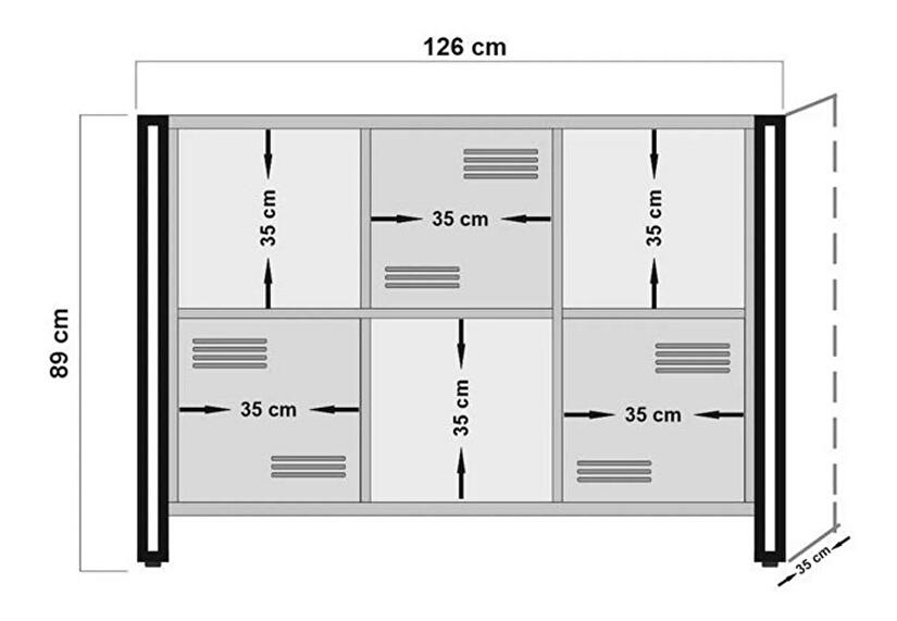 Set za dnevni boravak Cosmoletta (atlantik bor + crna)