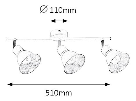 Bodové svietidlo Annie 5908 (biela + zlatá)