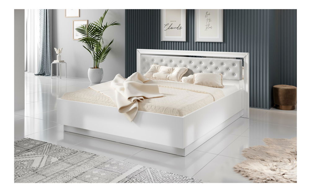 Franciaágy 180 cm Arnold Typ 32 (fehér)