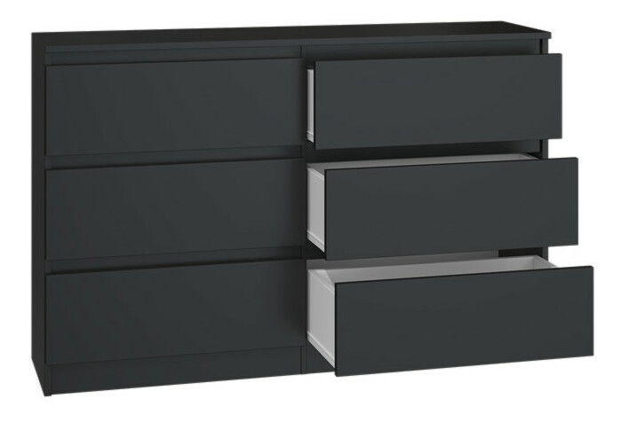 Komoda Musecalo 6 120 (čierna)