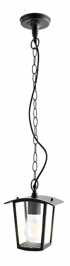 Kültéri függőlámpa Taverna (átlátszó + fekete)